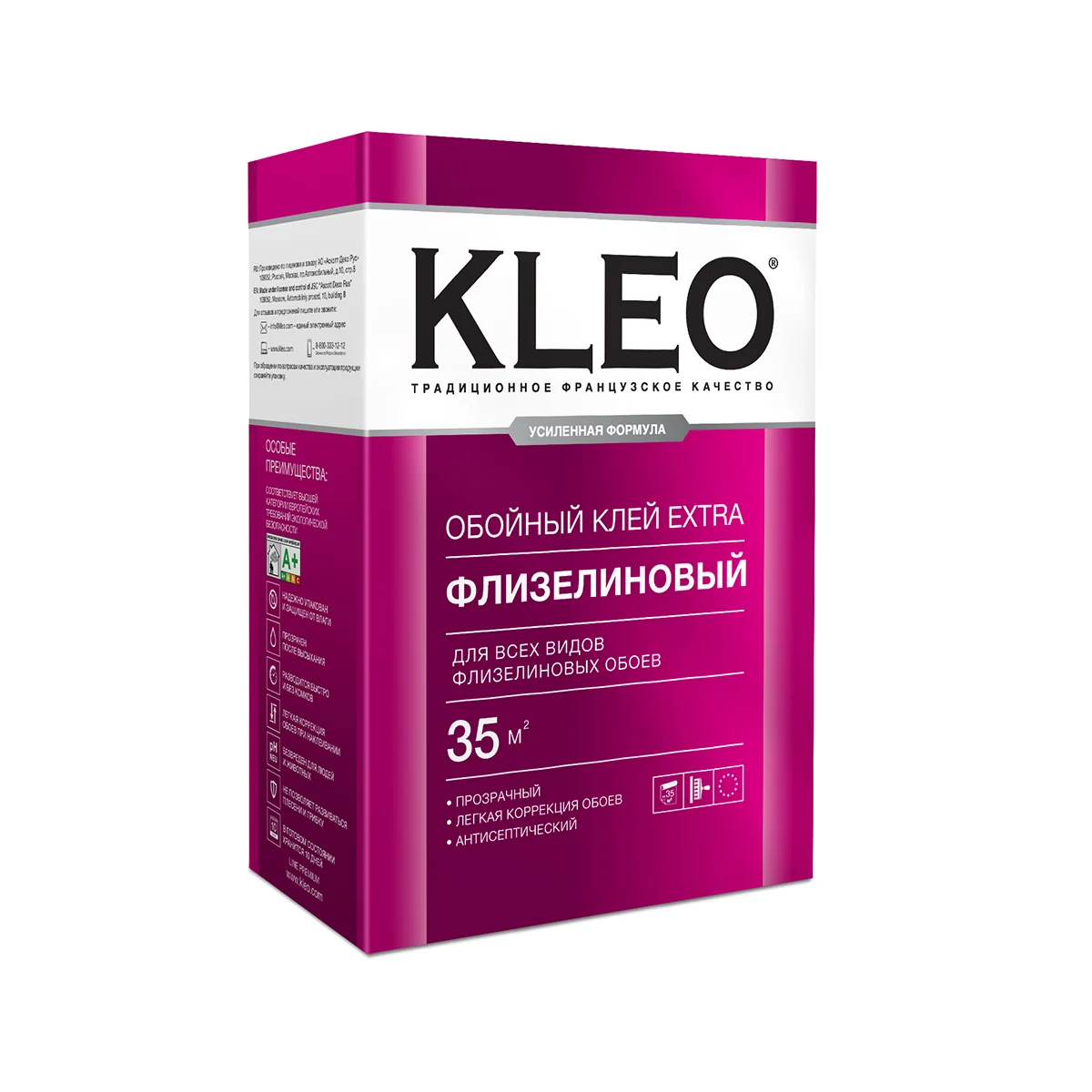 Клей обойный Kleo Extra Флизелиновый 240 г — фотография товара