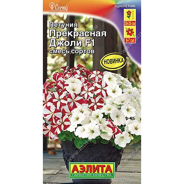 Семена цветов Петуния Прекрасная Джоли Аэлита — фотография товара