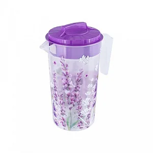 Кувшин ПВХ с крышкой 1,2 л Lavender Полимербыт — фотография товара