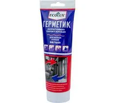 Герметик Акриловый Санитарный Ecolux 200 мл Бесц — фотография товара