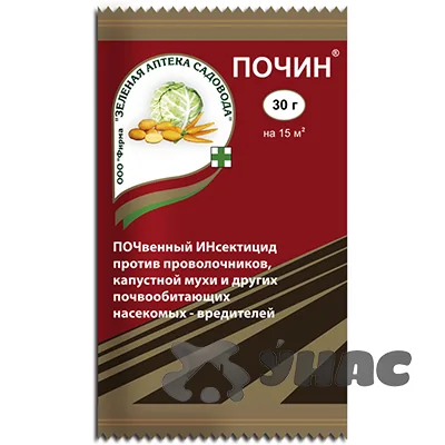 Средство от насекомых-вредителей от проволочника Почин 30 гр Зеленая Аптека — фотография товара