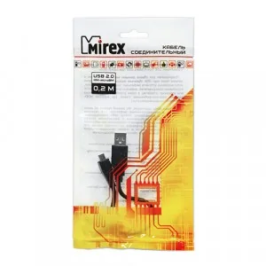 Дата-кабель Mirex USB-microUSB 1 м 2 А черный — фотография товара