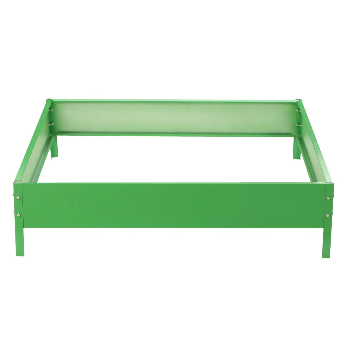 Клумба оцинкованная Greengo квадро 100х100х15 см Зеленая 3185453 — фотография товара