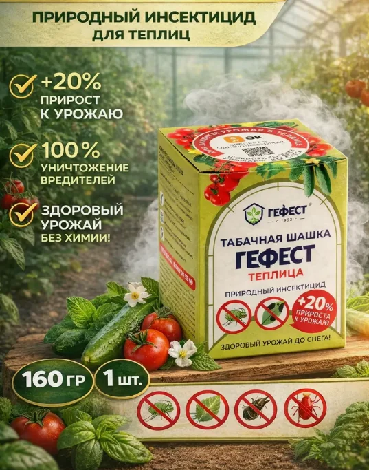 Табачная шашка Гефест Теплица 220 г — фотография товара
