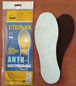 Стельки для обуви Антибактериальные (лен+хлопок+нетканое полотно+ароматизатор) Пик РФ — фотография товара