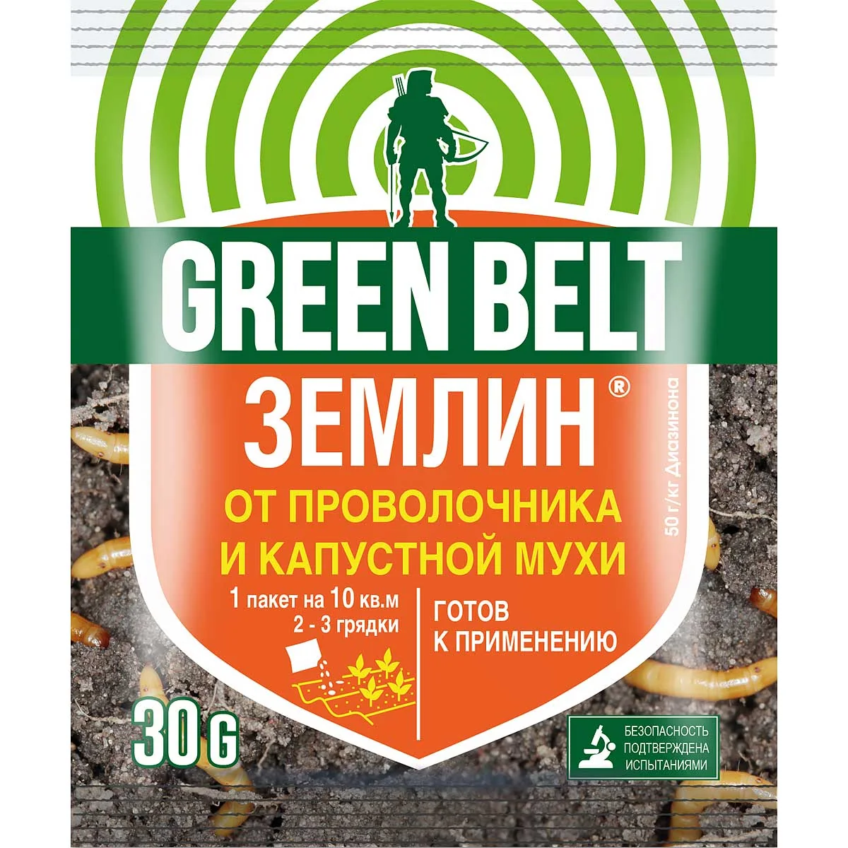 Землин от проволочника и капустной мухи 30 г Техноэкспорт 01-573 — фотография товара