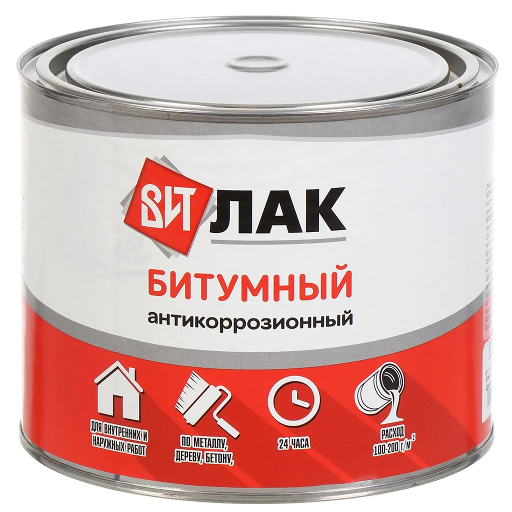 Лак ВИТ битумный 1.6 кг — фотография товара