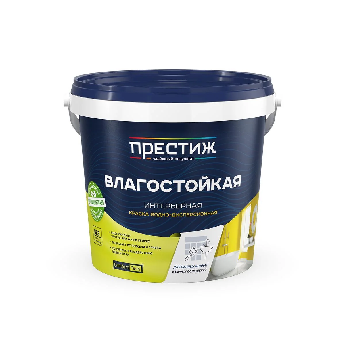 Краска в/д Престиж Интерьерная и влагост. 4,5 кг — фотография товара
