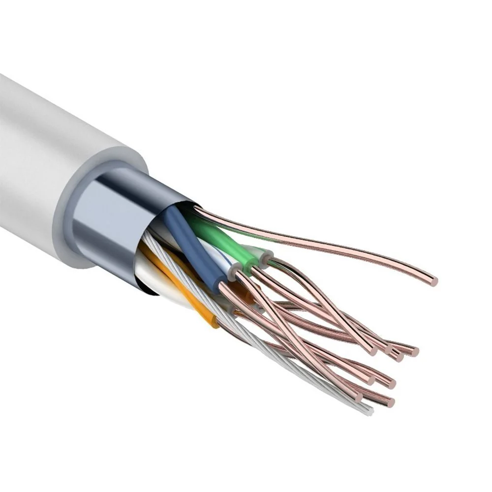 Кабель витая пара UTP 4PR 24AWG, CCA, CAT5e, PVC серый LIGHT PROconnect — фотография товара