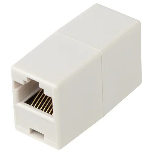 Проходной адаптер ЭРА тип RJ45-RJ45 категория 5е неэкранированный — фотография товара
