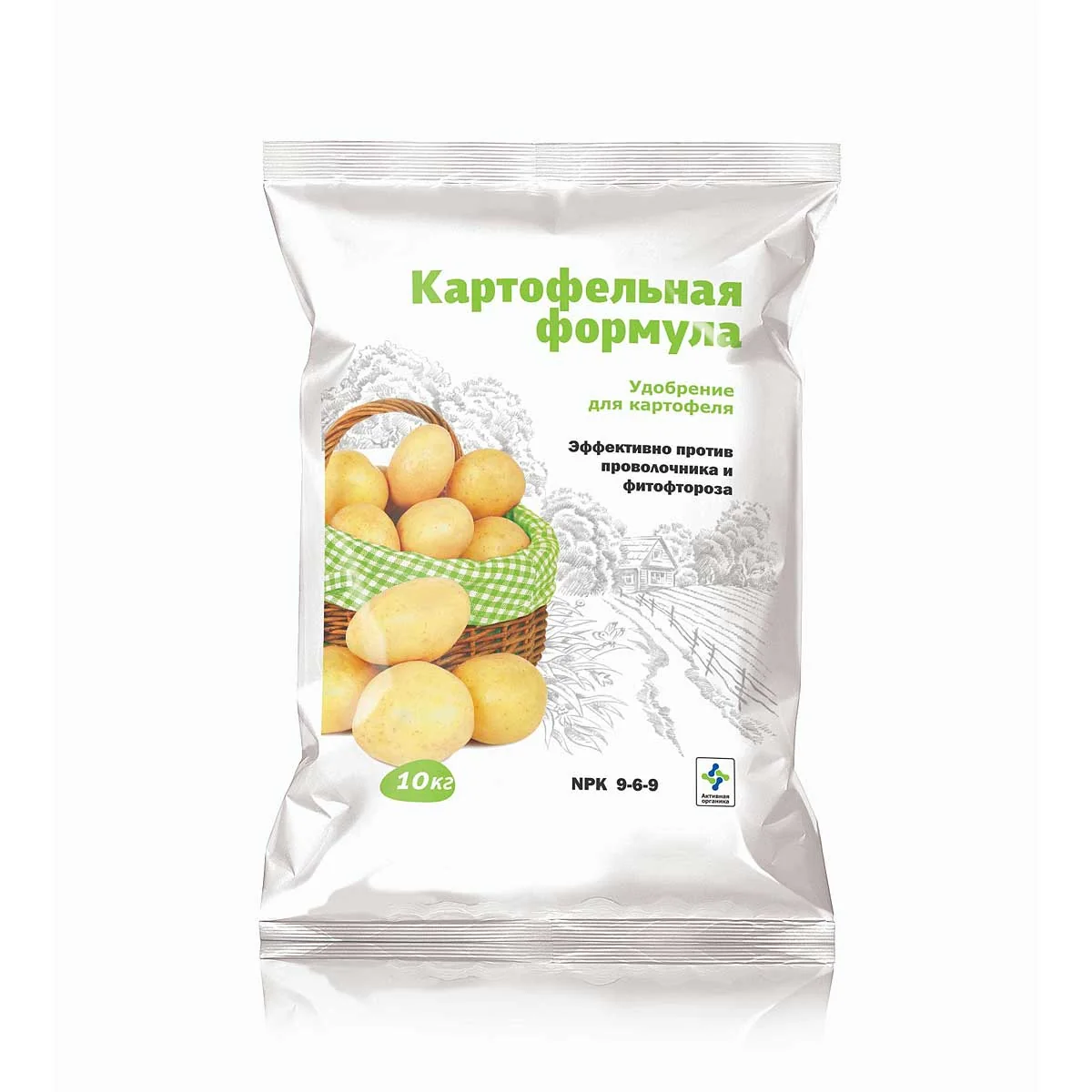 Удобрение сухое для картофеля Против проволочника и фитофтороза 10 кг Картофельная формула — фотография товара