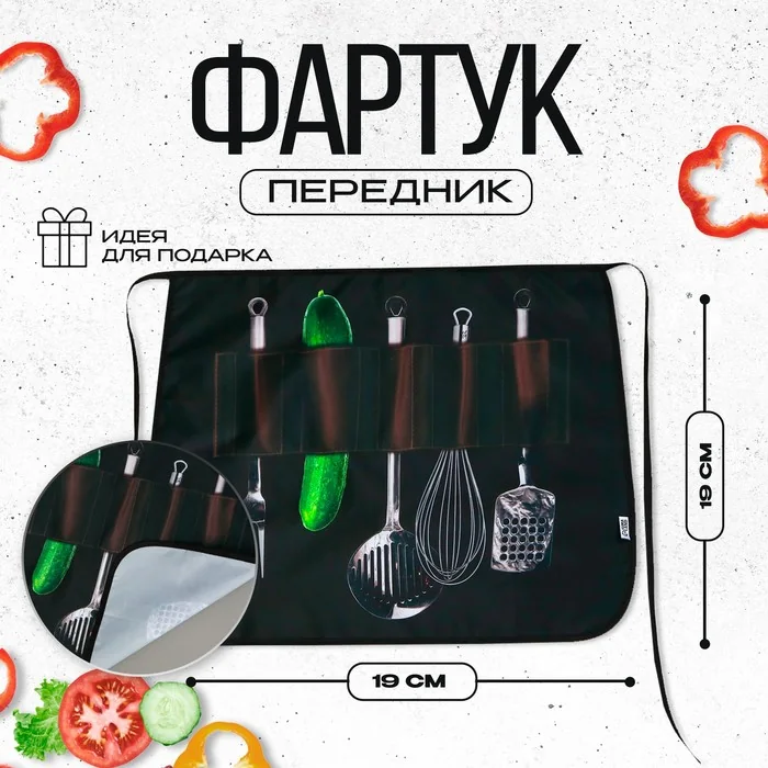 Фартук кухонный передник Шеф-повар — фотография товара