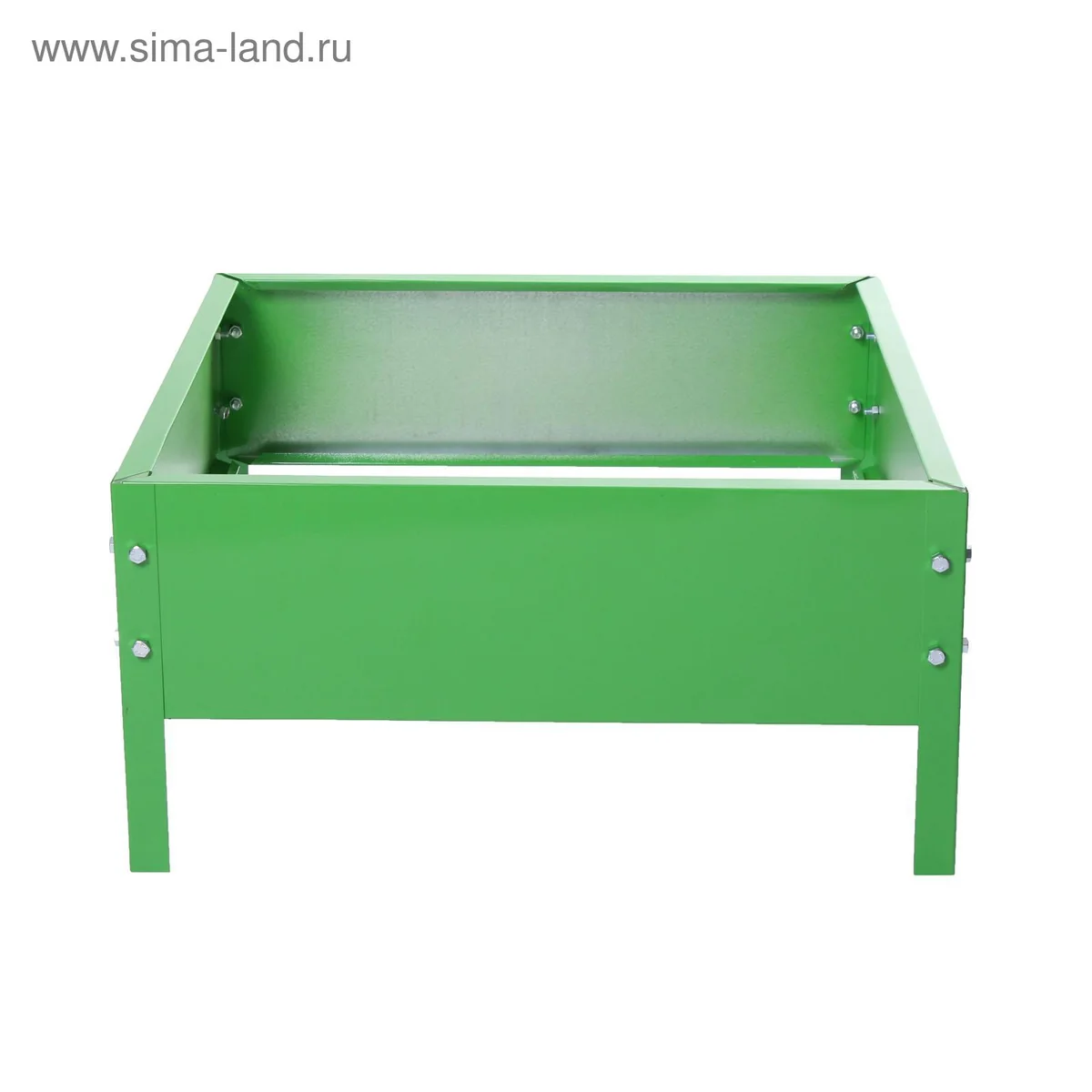 Клумба оцинкованная Greengo квадро 50х50х15 см ярко Зеленая 3185447 — фотография товара