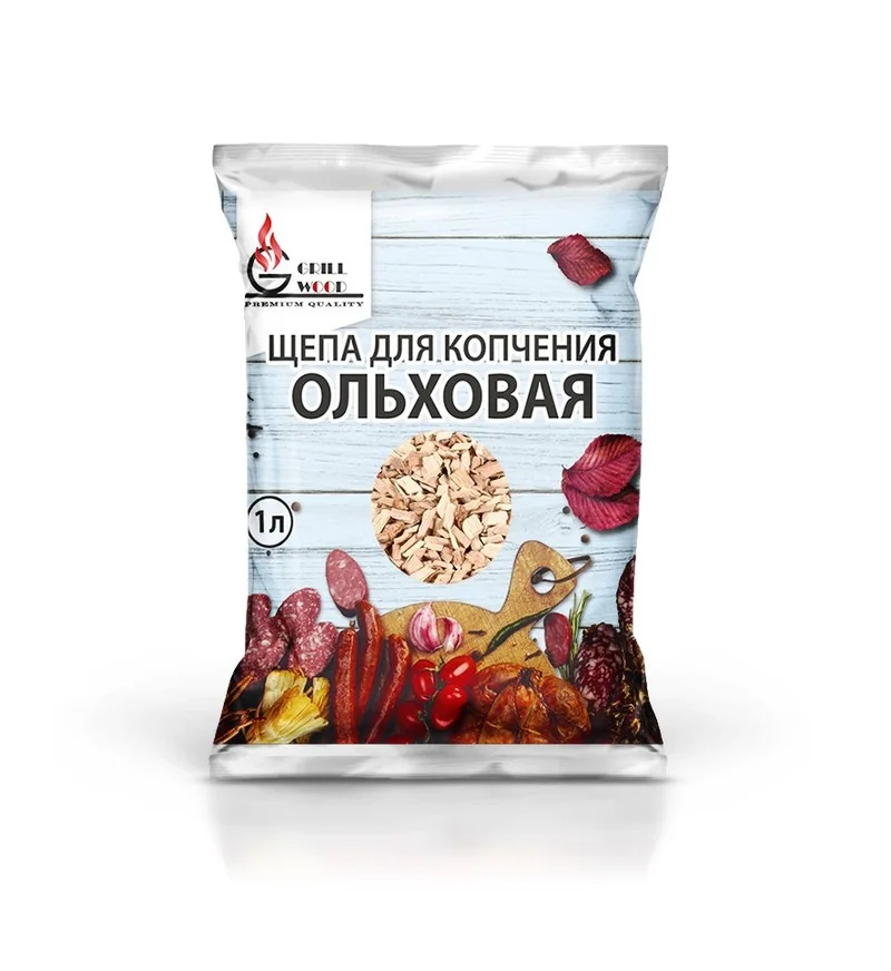 Щепа для копчения Grill Wood Ольха 2 л — фотография товара