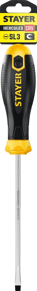 Отвертка Stayer Hercules плоск.SL3 100 мм 2509-03-10 — фотография товара