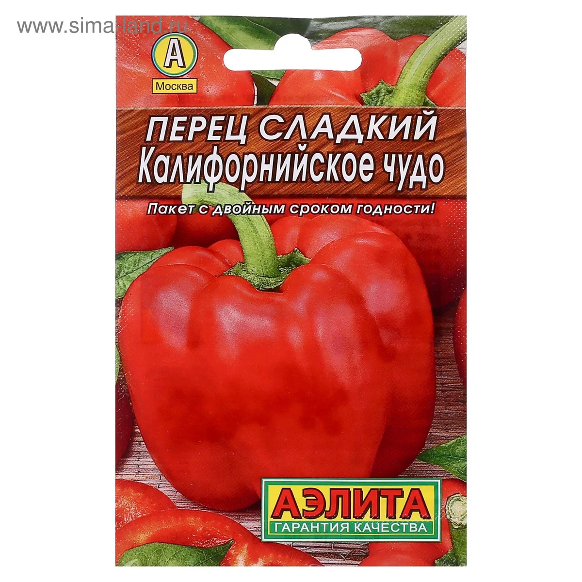 Семена Перец сладкий Калифорнийское Чудо Аэлита — фотография товара