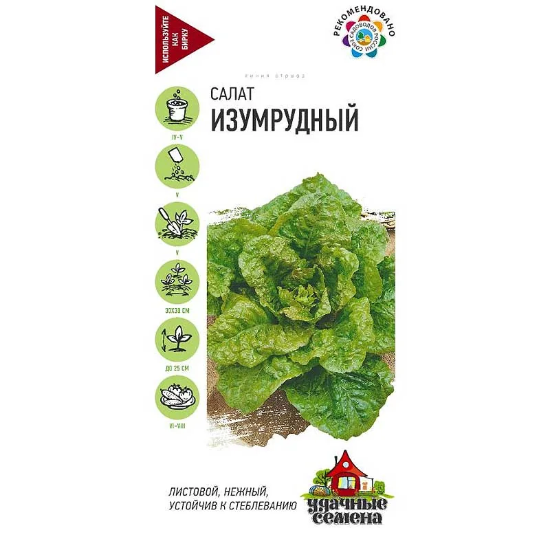 Семена Салат Изумрудный Удачные семена — фотография товара