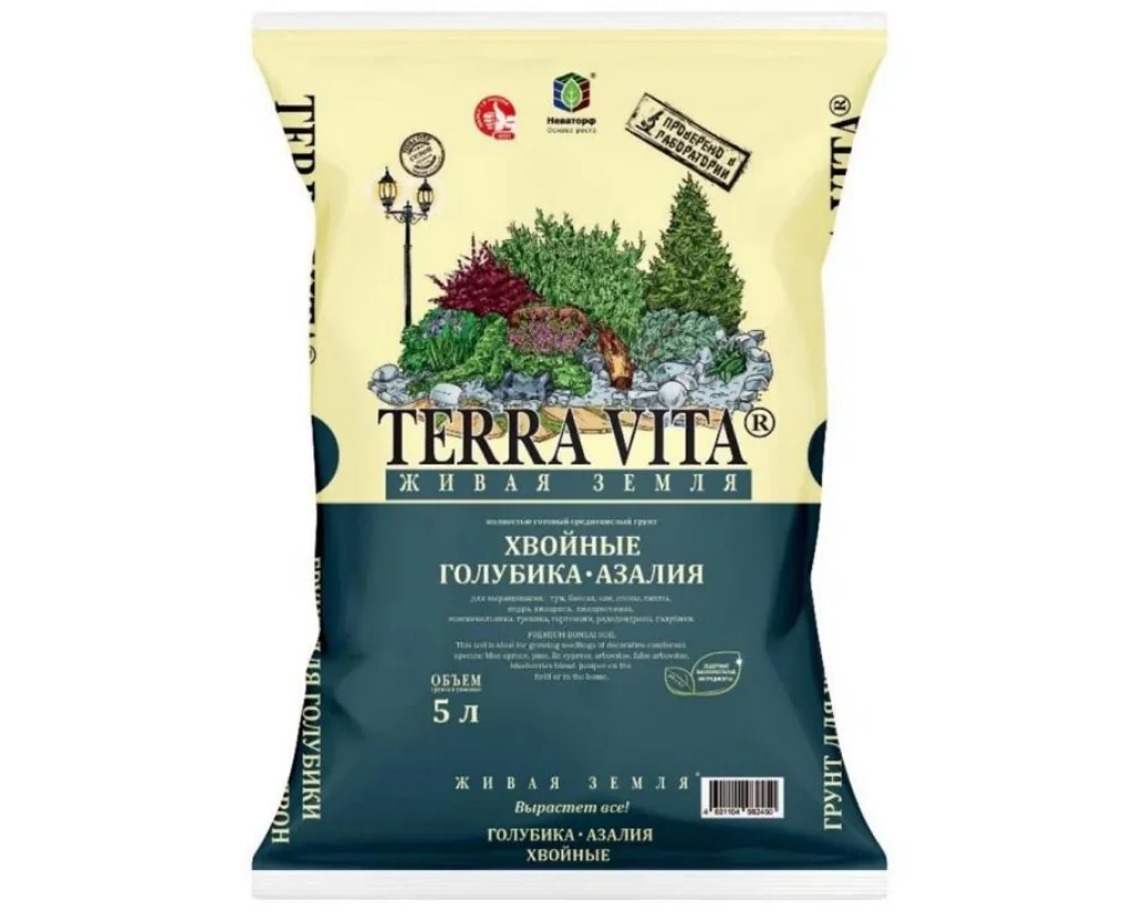 Грунт Terra Vita Живая Земля Хвойные 5 л — фотография товара