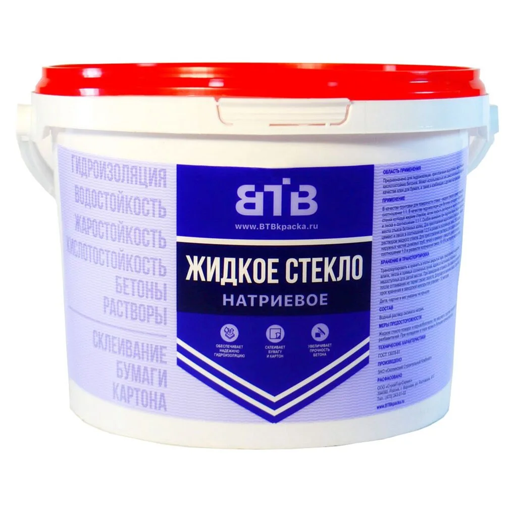 Жидкое стекло ВТВ 1,3 кг — фотография товара