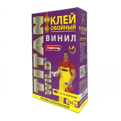 Клей обойный Виниловый 350 г Titan Wild — фотография товара