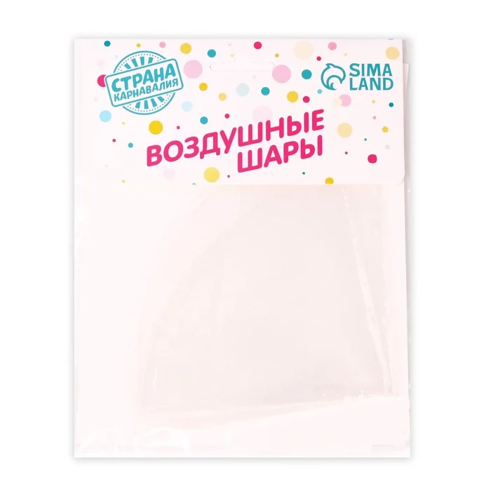 Шар воздушный полимерный Сфера Прозрачный — фотография товара