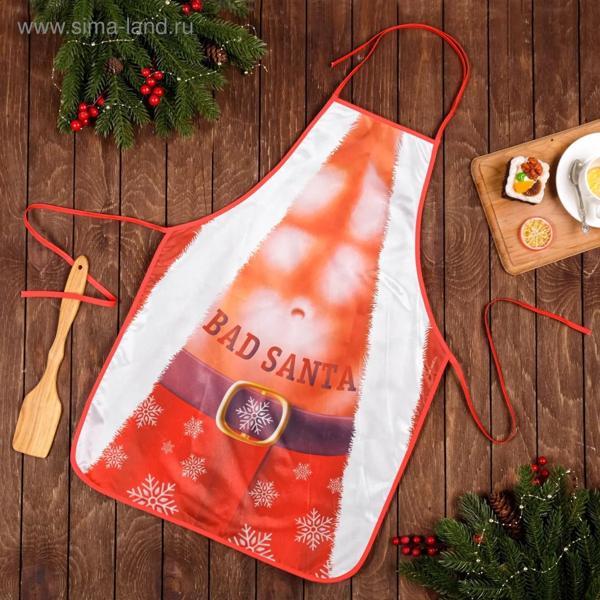 Фартук Новый год Real Bad Santa 50 х 70 см — фотография товара