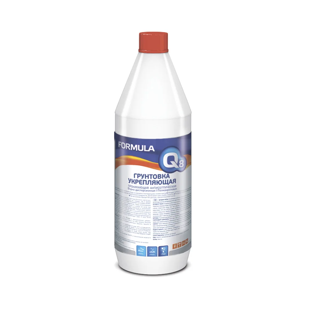 Грунтовка акриловая Formula Q8 укрепляющая 1 л — фотография товара