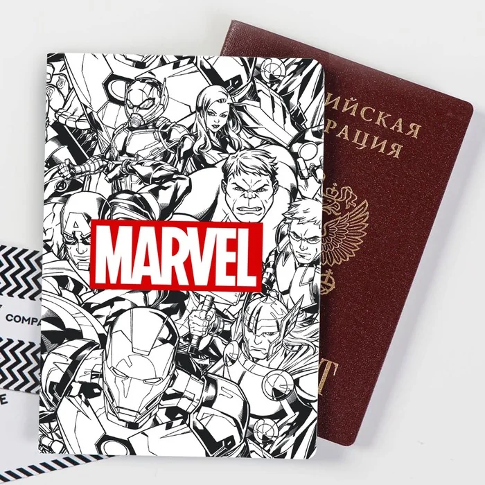 Обложка для паспорта MARVEL Мстители — фотография товара