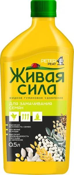 Удобрение Питер Пит Живая сила Для замачивания семян 0,5 л — фотография товара