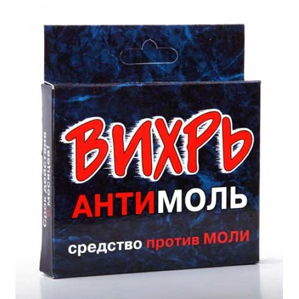 Пластины от моли Вихрь Антимоль 10 шт — фотография товара