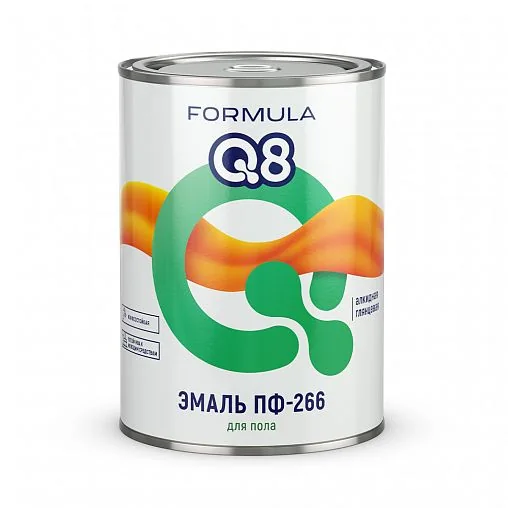 Эмаль для пола ПФ-266 Formula Q8 Золотисто-Коричневая Глянцевая 0,9 кг — фотография товара