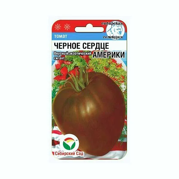 Семена Томат Черное сердце Америки Сибирский Сад — фотография товара