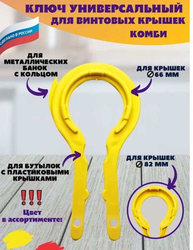 Открывалка для винтовых банок Комби  (66/82) — фотография товара