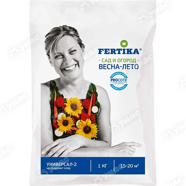 Удобрение сухое Весна-Лето Универсал-2 1 кг Фертика — фотография товара