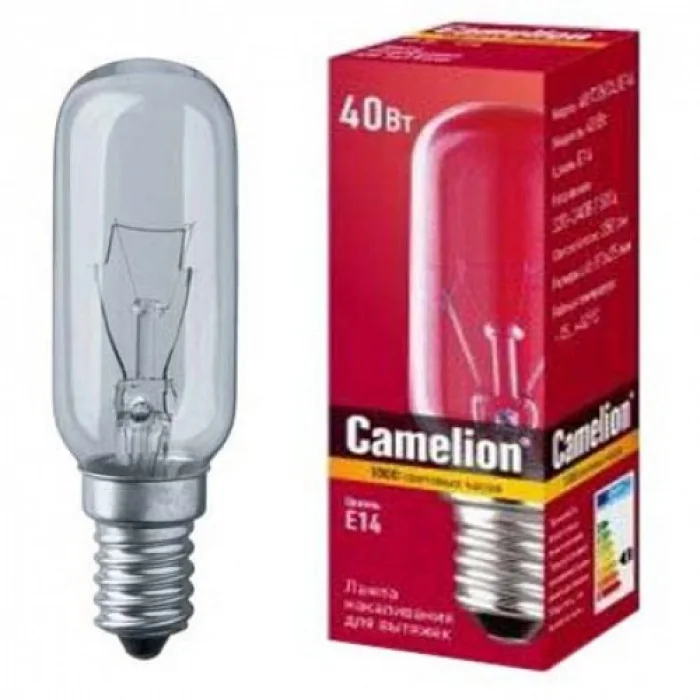 Лампа для вытяжек Е14 40 Вт Camelion 16427 — фотография товара