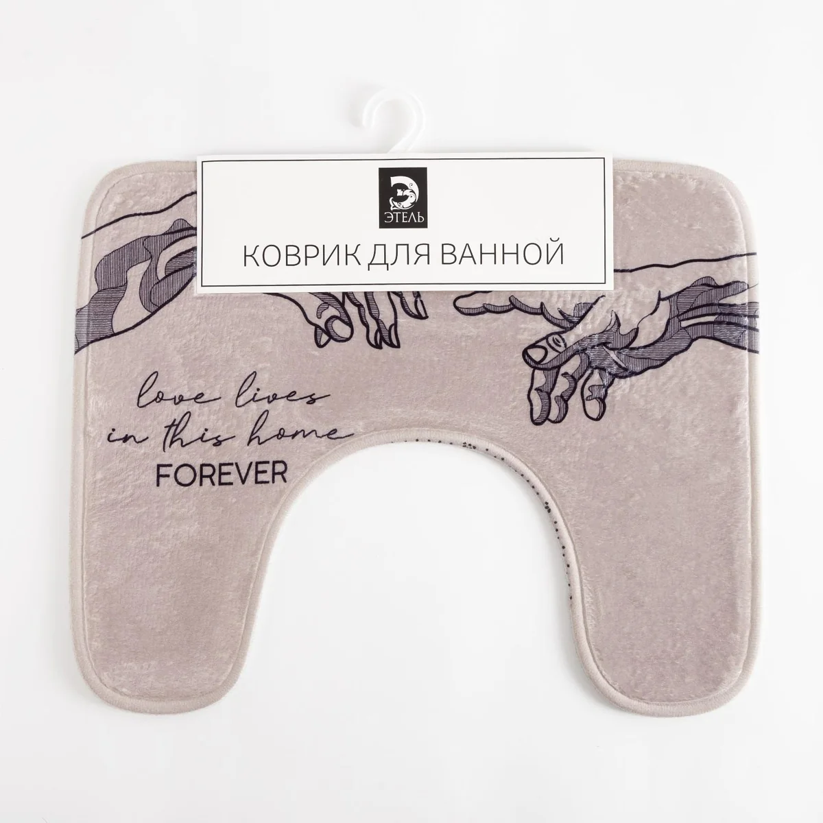 Коврик для ванны 50х40 см Этель Forever велюр — фотография товара
