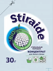 Стиральный порошок Концентрат Stiraide 30 г для белого Ваше хозяйство — фотография товара
