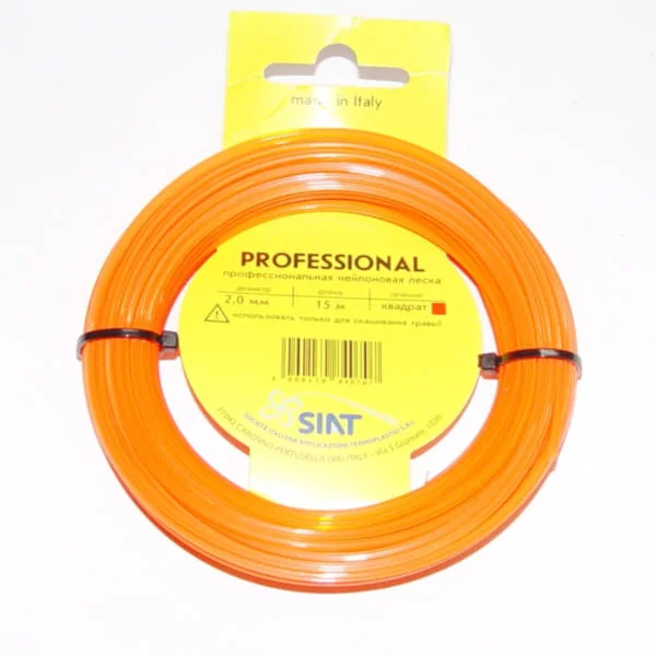 Леска для триммера 2,0 мм 15 м Квадрат Siat Professional — фотография товара