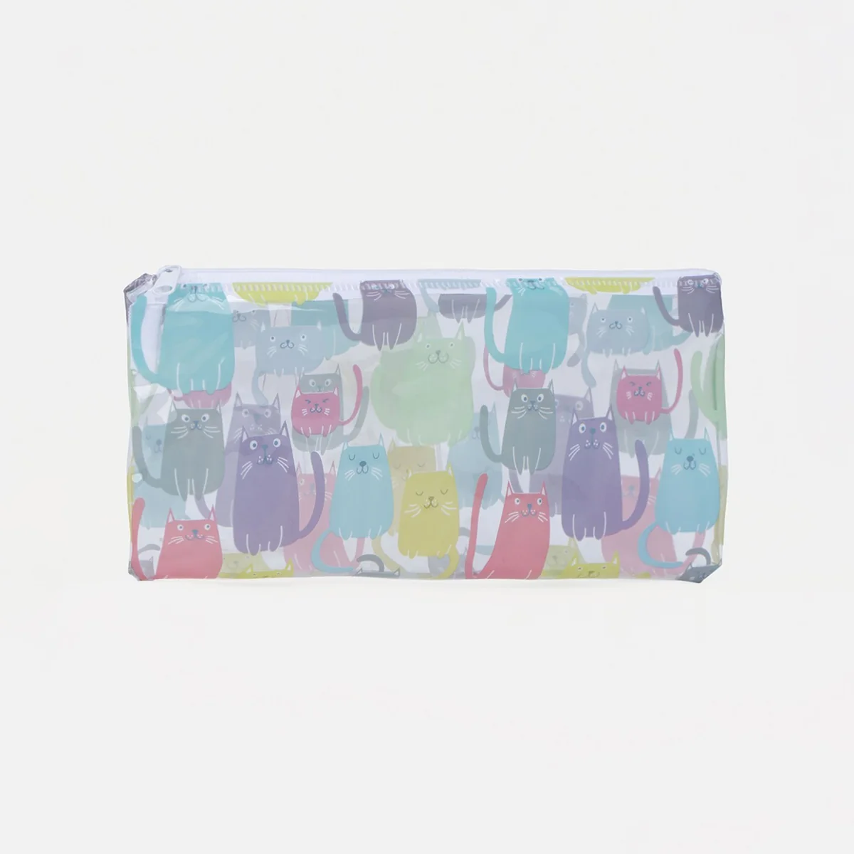 Косметичка на молнии разноцветный/прозрачный — фотография товара