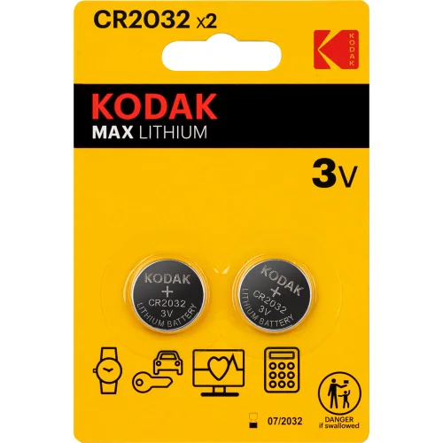 Батарейки Kodak Max Таблетка CR2032 2 шт — фотография товара