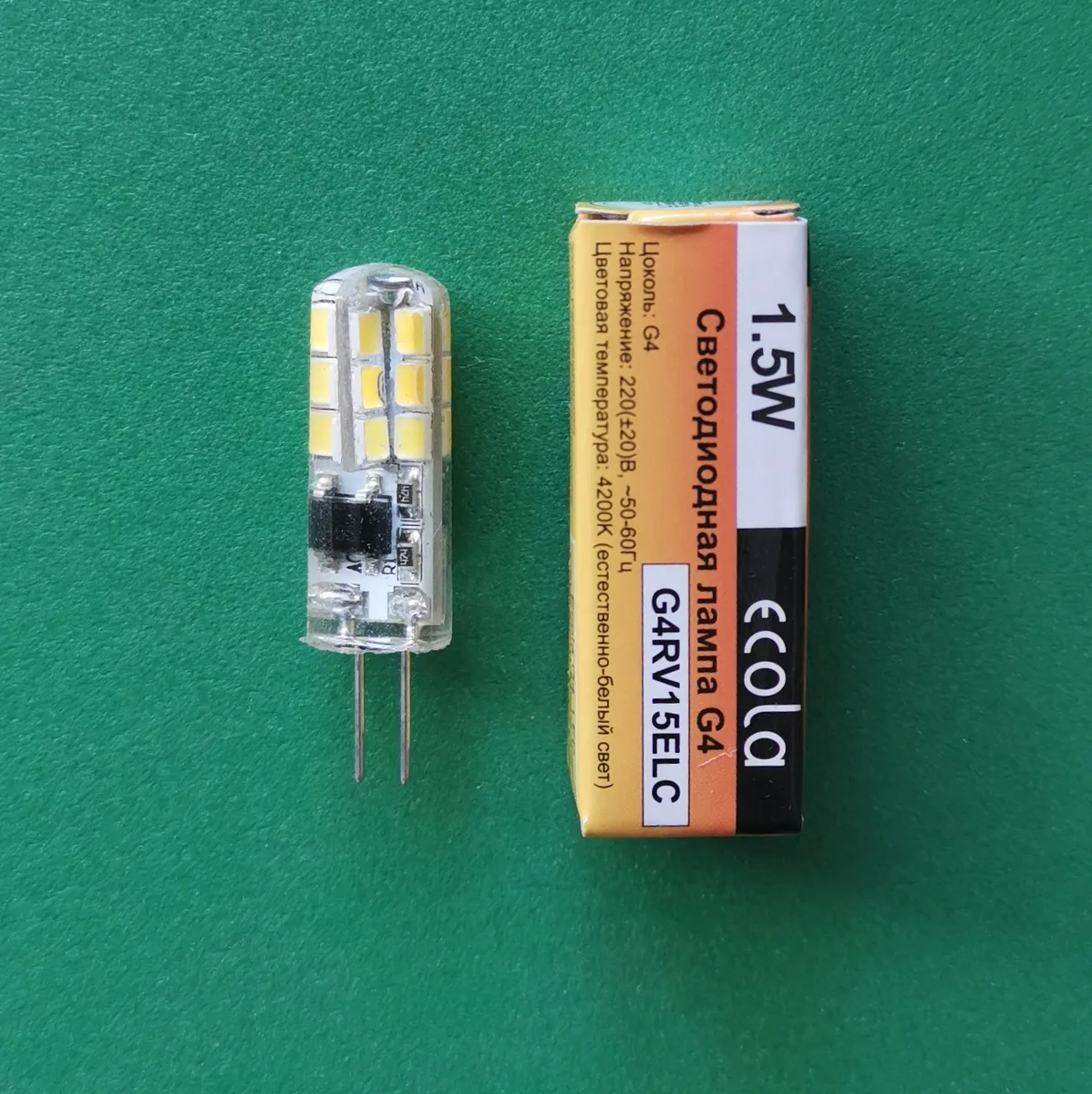 Ecola G4  LED 4,0W Corn Micro 220V 4200K — фотография товара