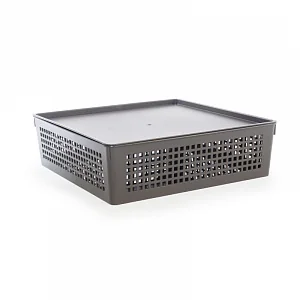 Корзинка ПВХ для хранения с крышкой 7,3 л Traymix ПолимерБыт — фотография товара