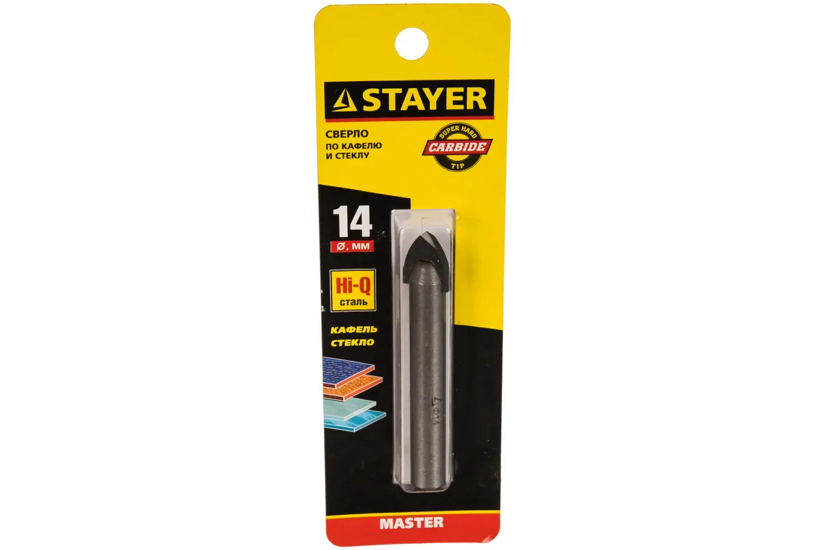 Сверло по кафелю и стеклу Stayer Master 2-гран.14 мм 2986-14 — фотография товара