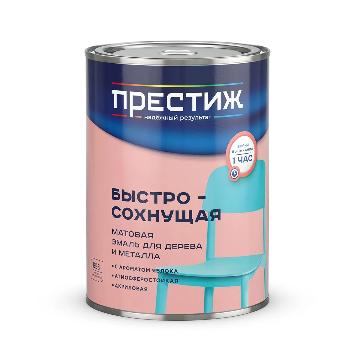 Эмаль акриловая Престиж Вишневая матовая 0,9 кг — фотография товара