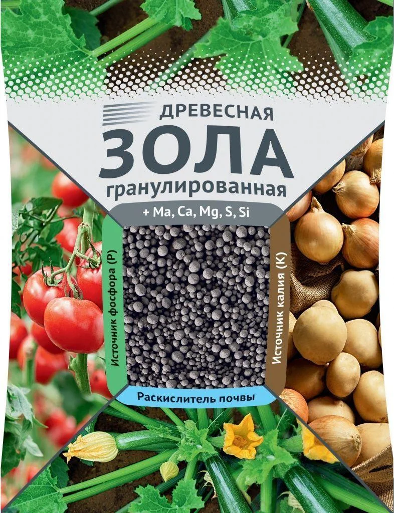 Зола древесная гранулированная 2 кг цветн.пакет — фотография товара