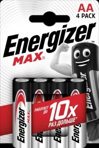 Батарейки Energizer Max пальчиковые АА LR6 4 шт. — фотография товара