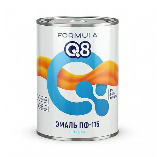 Эмаль ПФ-115 0,9 кг Глянцевая Красно-коричневая Formula Q8 — фотография товара