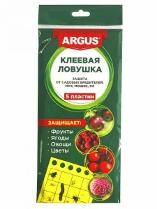 Ловушка клеевая от белокрылки тли плодожорки мух мошек Argus — фотография товара