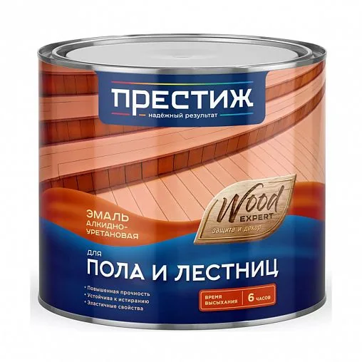 Эмаль алкидно-уретановая 1,9 кг Красно-Коричневая Престиж — фотография товара