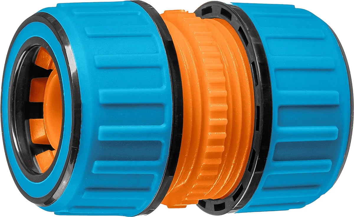 Муфта ремонтная для шланга 3/4″х3/4" ПВХ Grinda ProLine — фотография товара